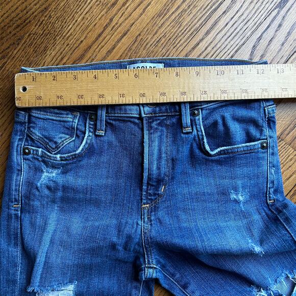 AGolde A Golde Blue Sophie High-Rise Distressed Skinny Jeans Size 24 - Picture 10 of 16